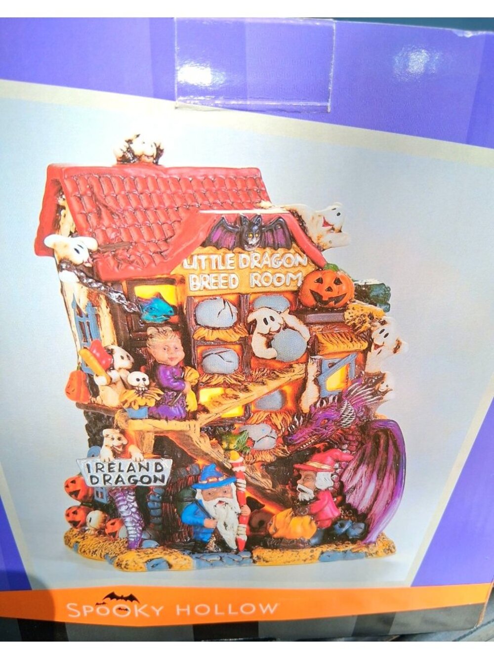 Large Spooky Hollow Little Dragon Breed Room Ceramic Halloween Decor  Gnomes Gho
